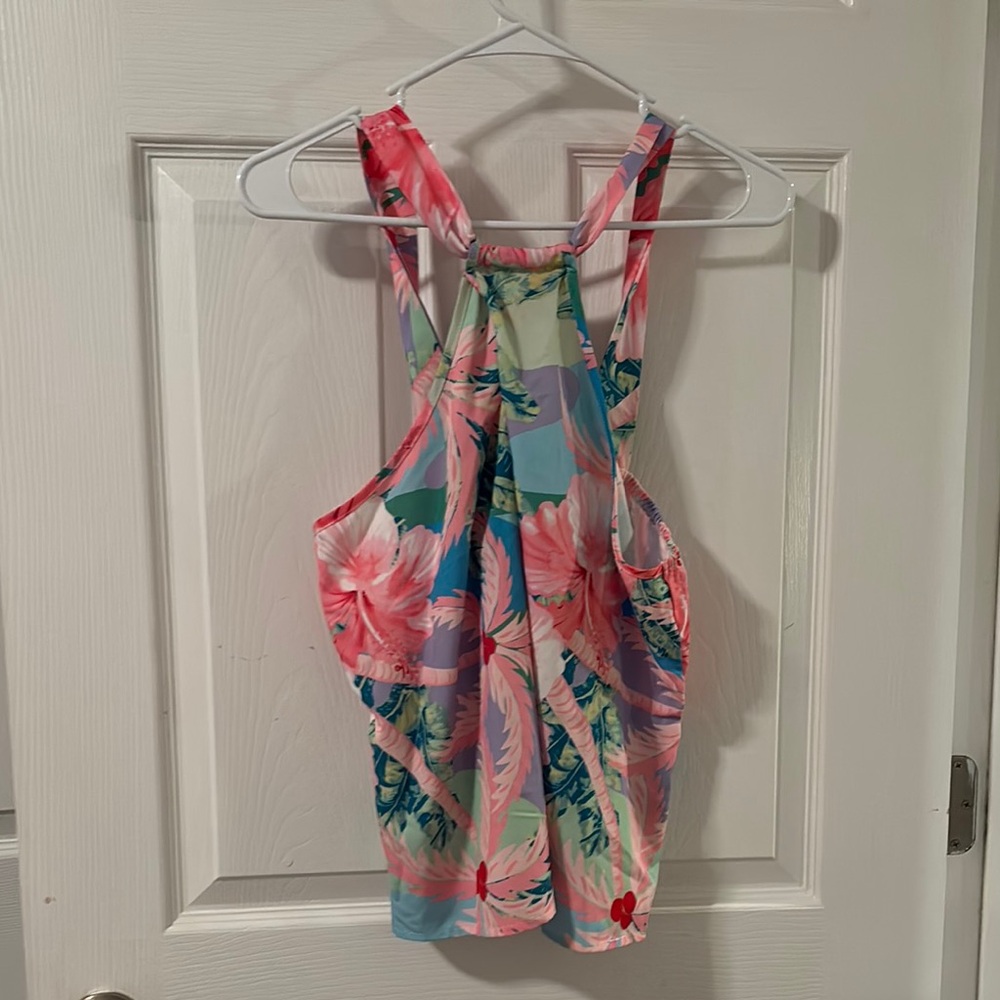 Floral Racerback Tank Top